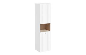 VitrA Root Groove 40cm 2 Door Semi-Tall Unit w/Laundry Basket (RH Hinge) - Matt White